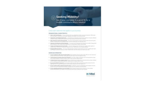 Checklist: Seeking Mobility?