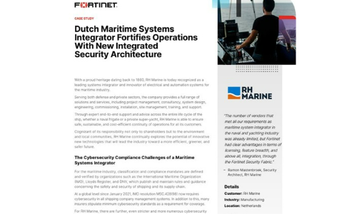 Dutch Maritime Systems Integrator Fortifies Operations With New Integrated Security Architecture