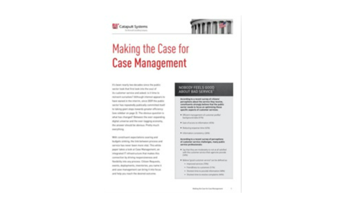 Making the Case for Case Management