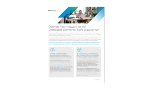 Optimize Your Network for the Distributed Workforce: Eight Ways to Win